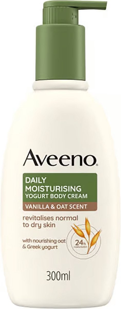 Goedkoopste Aveeno Daily Moisturising Yogurt Body Cream - Vanilla & Oat Scent - 300 ml