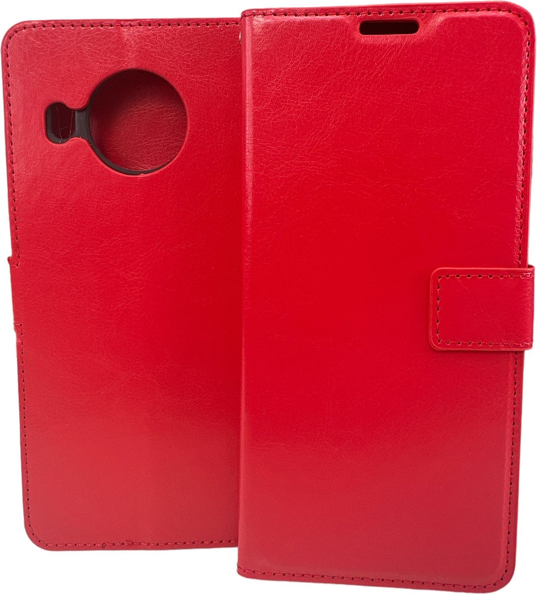 Portemonnee Book Case Hoesje Geschikt voor: Nokia X10 / X20 - rood