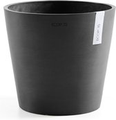 Ecopots Amsterdam 30 - Dark Grey - Ø30 x H25,4 cm - Ronde donkergrijze bloempot / plantenpot