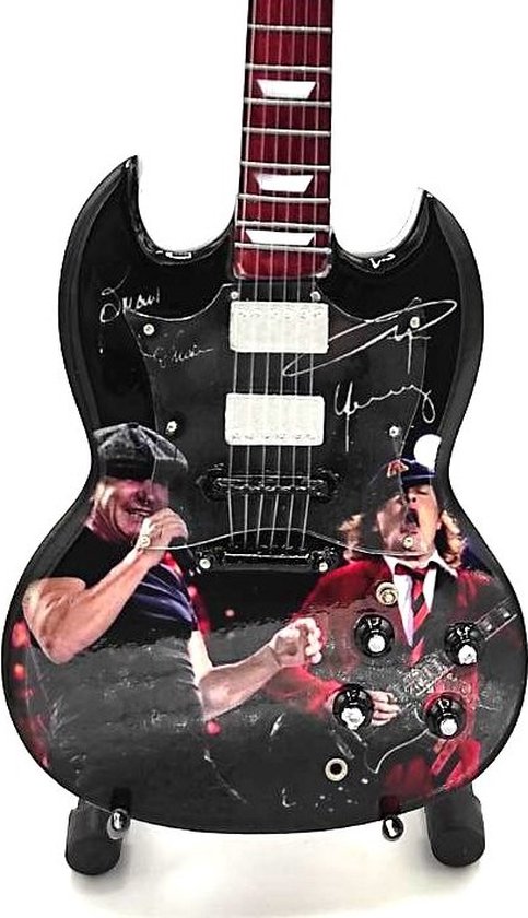 Mini Gitaar Angus Young ACDC 25cm Miniature- Guitar-Mini -Guitar-... | bol
