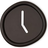 Ronde Klok Zwart / Round Clock Black - Design klok Werkwaardig