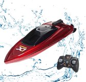 Mini RC Boot - Bestuurbare boot - Speedboot - Voor jongens en meisjes - Buiten - 10km/u - Bereik tot 15m