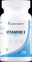 Vitamine E | Muscle Concepts - Vitamine supplement - 100 softgels