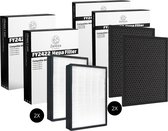 Zanora Filter set - 2x - Geschikt voor Philips - Alternatief voor FY2422 & FY2420/30 - Actieve koolstof FY2420 & HEPA filter FY2422