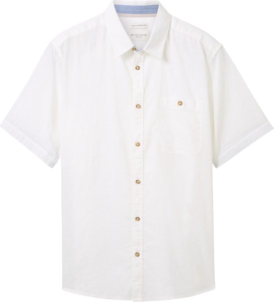TOM TAILOR cotton linen shirt Heren Overhemd - Maat XL