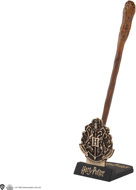Cinereplicas Ron Weasley / Ron Wemel Toverstaf / Toverstok Pen and Display / Toverstok pen met houder - Harry Potter