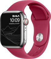 Saala® Bracelet en Siliconen adapté à Apple Watch 38/40/41mm série 3 4 5 6 7 SE rouge