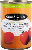 Grand Gérard Biologische gepelde tomaten 6 blikken x 400 gram