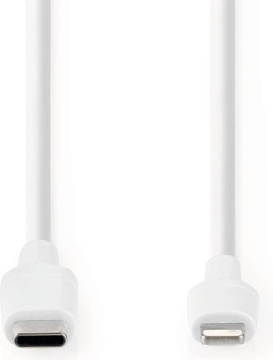 20W Oplader Set - Geschikt voor Apple iPhone - Snellader USB C - Lader Stekker met USB C Kabel - 1 Meter - Phreeze
