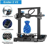 3D Printer - Ender-3 V2 - 49 x 45.5 x 63 CM - Nozzle Diameter 0.4 MM - 350 Watt - Zwart