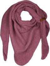 LOT83 Foulard Nina - Fermeture cuir vegan - Châle - Foulard rond - Brique - 1 Taille pour tous