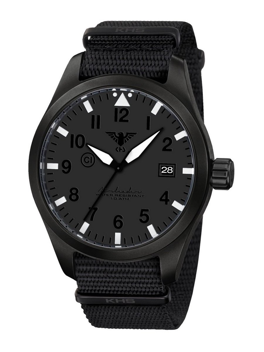 KHS - KHS.AIRBSXT.NB - Polshorloge - Airleader Black Steel XTAC - Heren