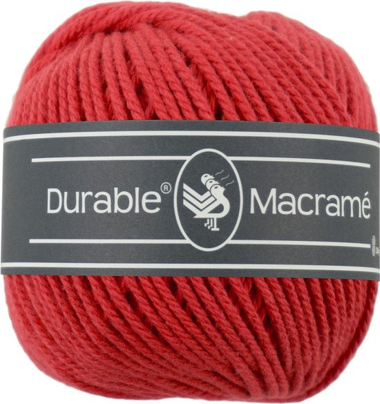 Durable Macramé 100 gram Rood 316