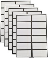 Ace Verpakkingen - Etiketten - Zwart Kader - 1200 stickers - Labels - 100 × 47mm - Zonder lijmresten - Geschikt voor school/kantoor/verhuizen