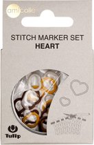 Stitch Ring Markers Heart 2 - Tulip