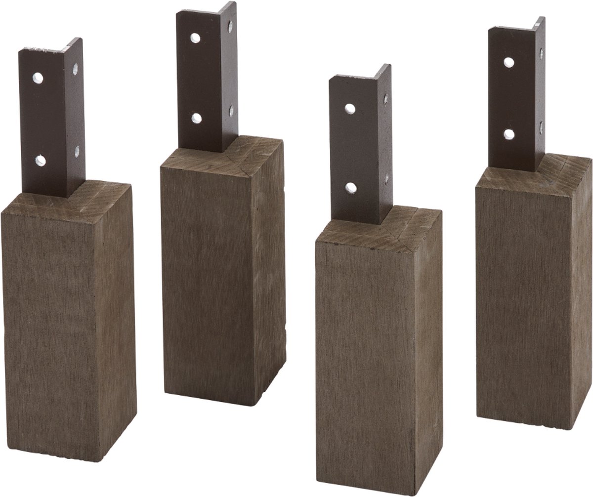 Evolar Opstelvoetjes Airco Omkasting Walnut Grey WPC