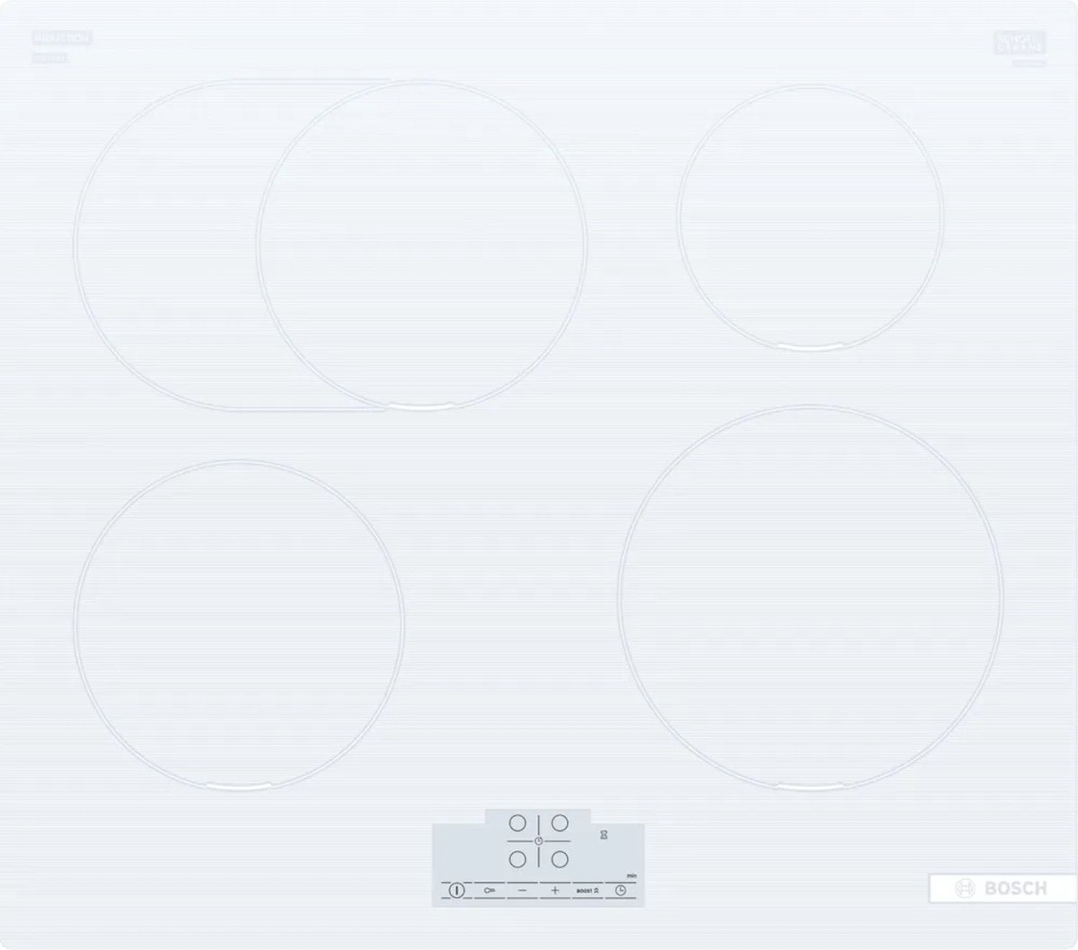 Bosch Serie 6 PIF612BB1E kookplaat Wit Ingebouwd 60 cm Inductiekookplaat zones 4 zone(s)