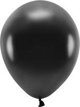 Zwarte Metallic Ballonnen Premium Organic 30cm (100st)