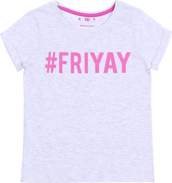 Grijs meisjes-T-shirt FRIYAY