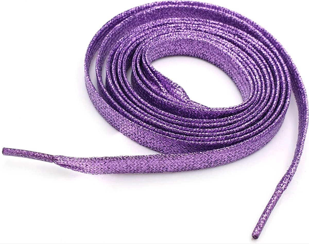Finnacle - Schitterende Sneakerveters - 110cm platte lichtpaarse Laces - Veters voor een sprankelende look!