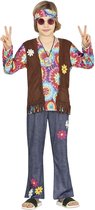 Guirca - Costume Hippie - Power To The Flower Hippie Johny - Garçon - Blauw, Marron, Multicolore - 7 - 9 ans - Déguisements - Déguisements