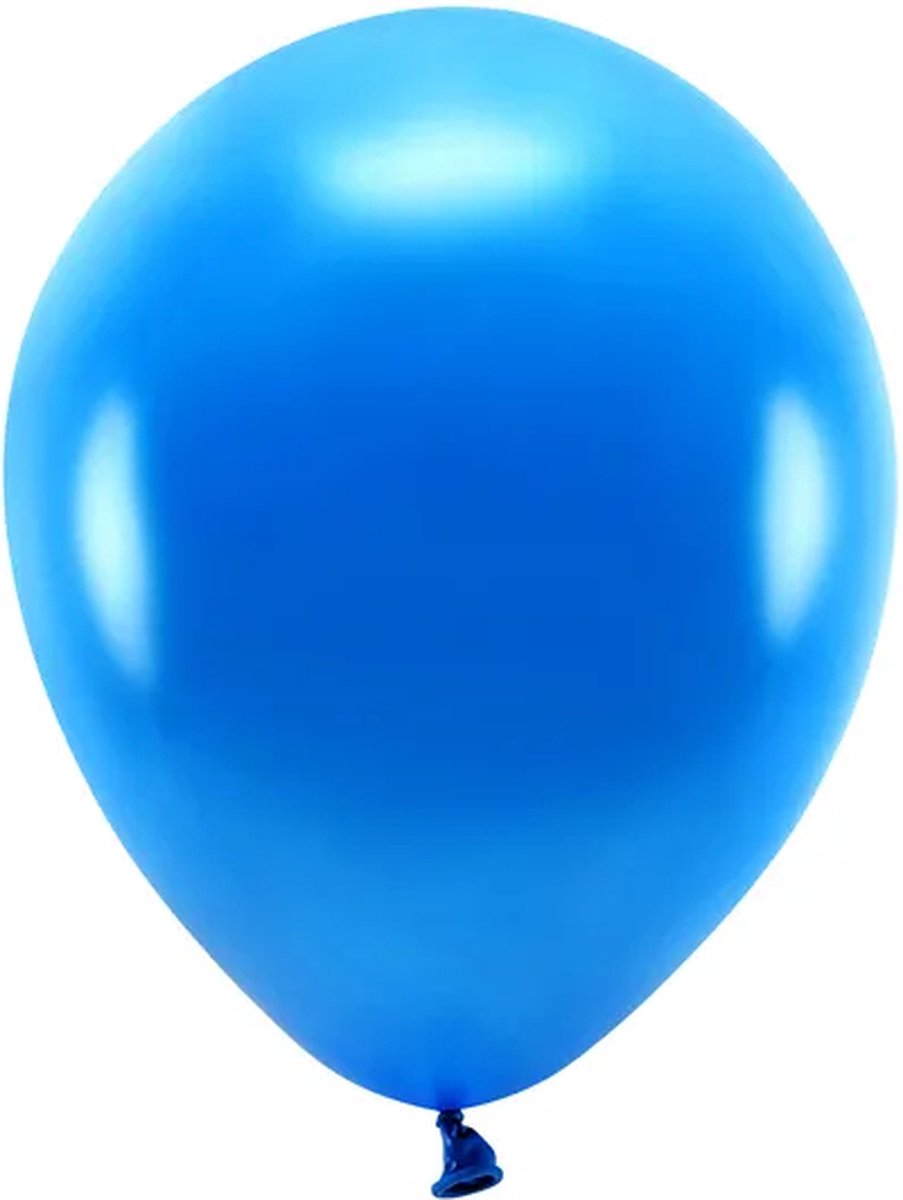 100 Metallic blauwe ballonnen 30cm
