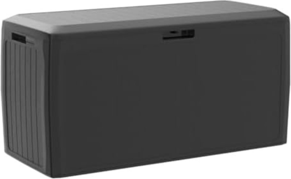 Bol.com Velox Opbergbox tuinkussenbox waterdicht - Tuinkussenbox waterdicht - Kussenbox voor buiten - 117 x 60 x 47 cm - Antraciet aanbieding