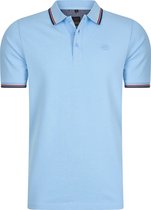 Mario Russo Polo shirt Edward - Polo Shirt Heren - Poloshirts heren - Katoen - 4XL - Lichtblauw