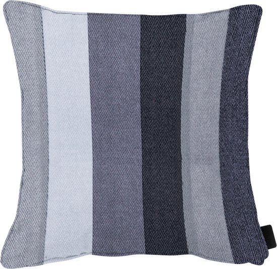 Cuscino Decorativo Riva Paoletti Astbury | 50x50 Cm, In Ciniglia Metalizzata, Grigio Grafite, Con Frange