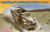 1:72 Dragon 7439 Long Range Desert Group Chevrolet 30 cwt Patrol Car w/Lewis Gun Plastic Modelbouwpakket