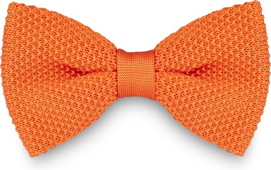 Nœud papillon pré-noué Tailor Toki en tricot orange pour homme