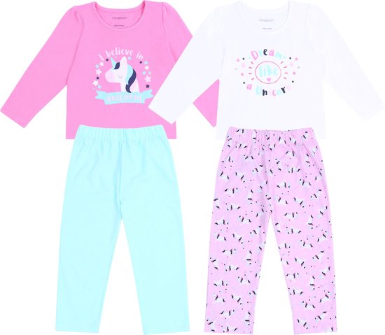 Set van twee pyjama's voor een meisje