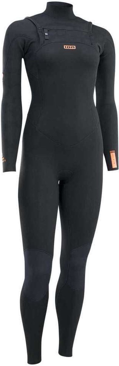 Ion Element 5/4 Mm Dames Wetsuit Van Neopreen Met Lange Mouwen En Rits Op De Borst Zwart