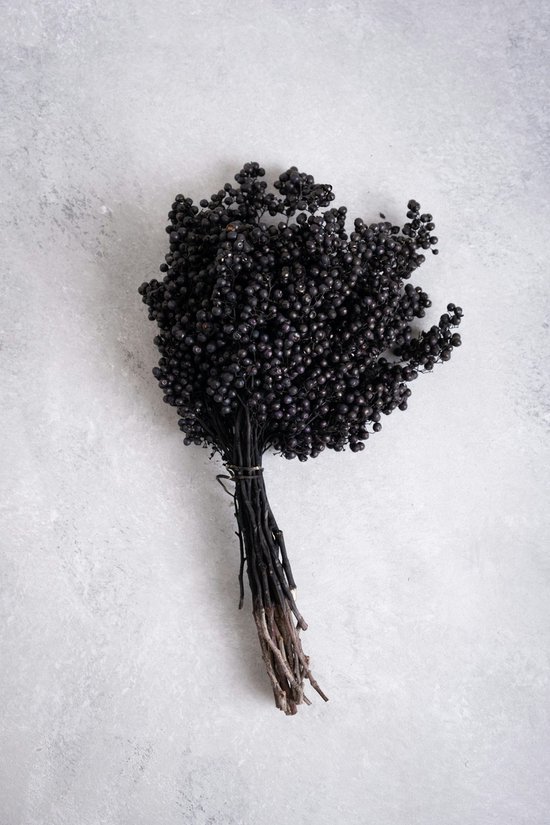Couronne - Decoratiemateriaal 'Pepperberry' (200gr, Black)