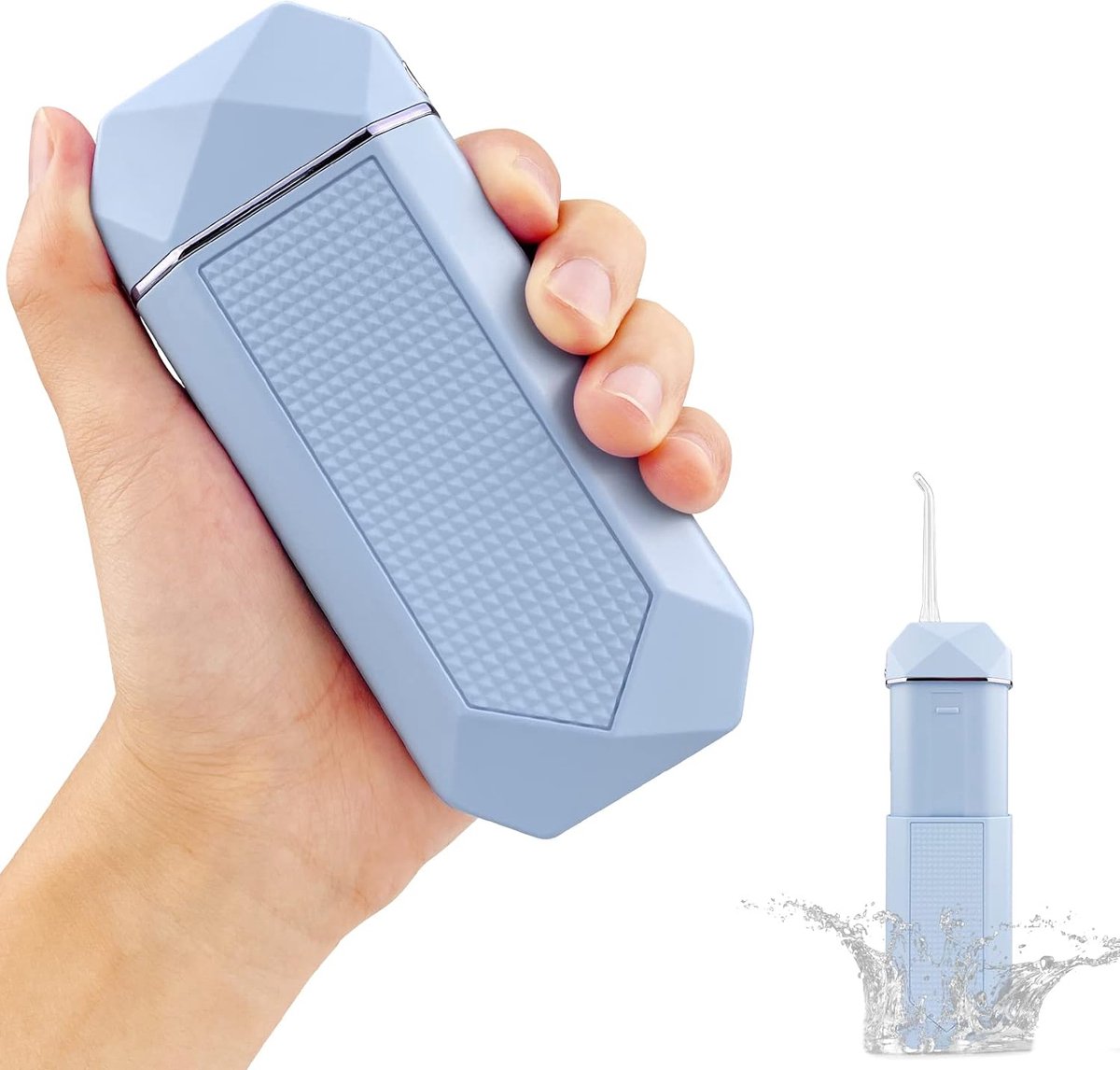 Bol.com DiverseGoods Water Flosser Cordless, Mini Monddouche Elektrisch, Professionele Orale Irrigator met 3 Modi, Telescopische... aanbieding