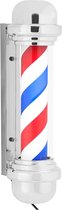 physa Kapperspaal - roterend en verlicht - 380 mm hoogte - 25 cm wandafstand - zilveren fitting