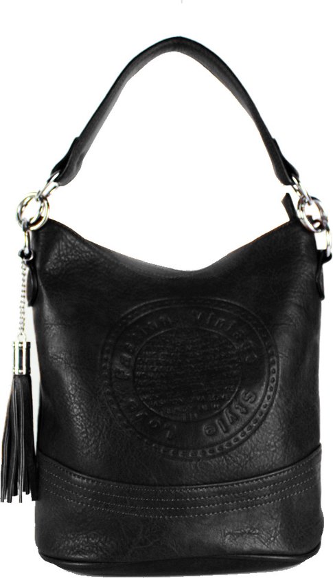 Fashion Vintage Style Love - handtas - schoudertas - kunstleer - zwart