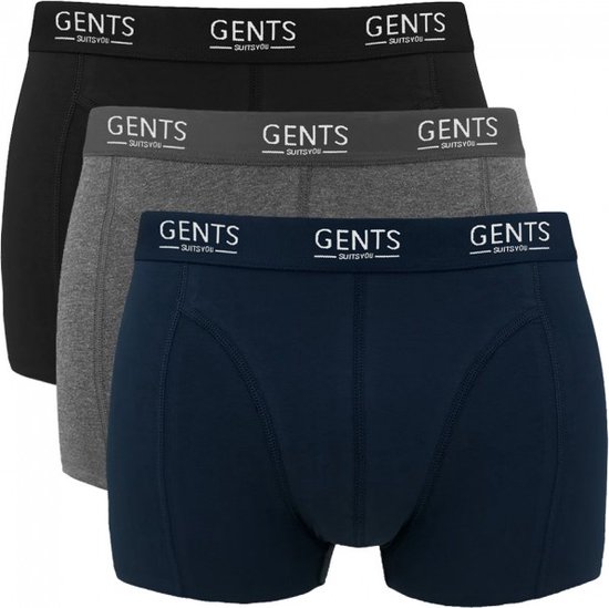 Gents - Bamboe stretch boxershorts 3pack - Maat 3XL