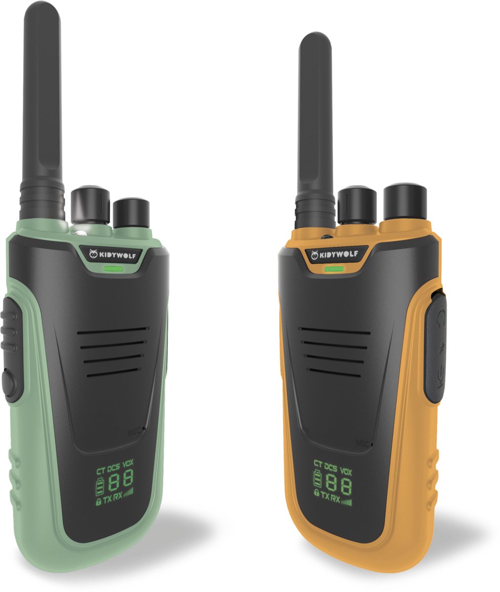 KIDYTALK WALKIE TALKIE VOOR KINDEREN EN VOLWASSENEN - PORTOFOON 3 TOT 6 KM BEREIK