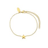 By Shir Armband edelstaal star goud