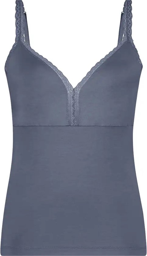 Ten Cate - Secrets Spaghetti Top V-Col Indigo Blue - taille XL - Blauw