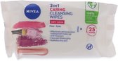Nivea Biologisch afbreekbare Wipes 25s 3in1 Dry Skin (NIV489)