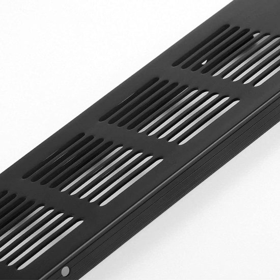 2 stuks ventilatieroosters, 80x300 mm aluminium deur ventilatieroosters met schroeven, wit rechthoekig ventilatie rooster voor meubels, ventilatieroosters voor badkamer, keuken en slaapkamer