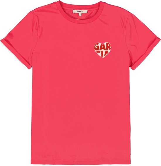 GARCIA T-Shirt Femme Rose - Taille L