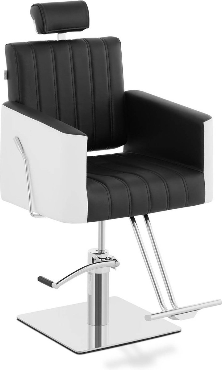physa Styling stoel met voetensteun - 470x630 mm - 150 kg - zwart, Blanco