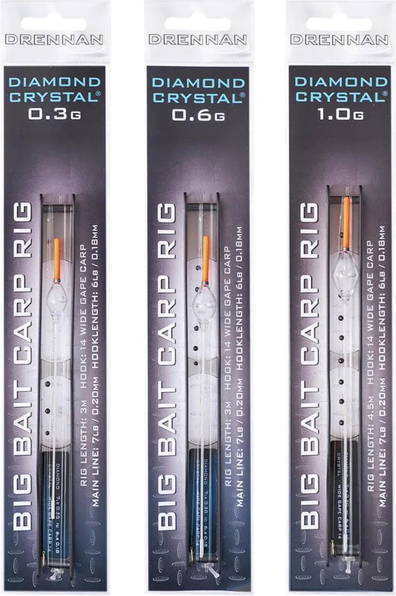 Drennan - Gemonteerde lijn Diamond Crystal Big Bait Carp Rig - Drennan