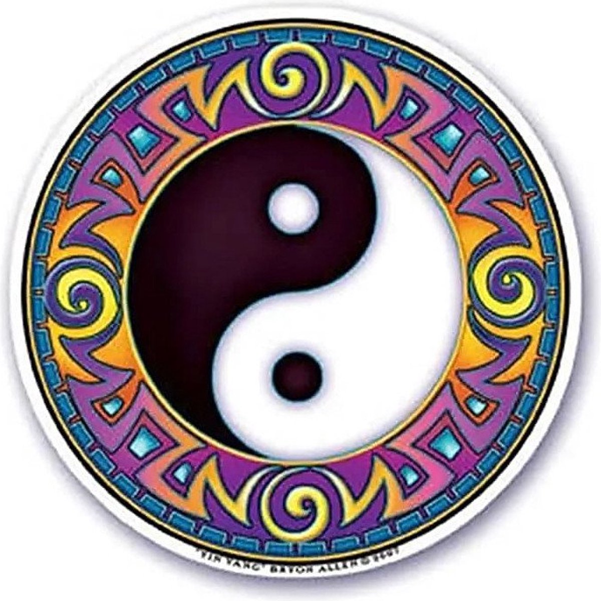Raamsticker - Yin Yang