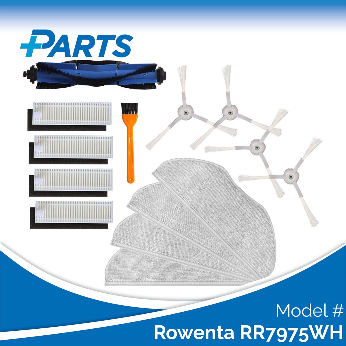 Plus.Parts Rowenta X-Plorer Serie 95 Animal RR7975WH Onderhoudsset (Plus.Parts® alternatief voor ZR793000) Overig