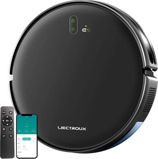 LIECTROUX® Model L200 Robotstofzuiger met dweilfunctie - Automatisch opladen - 4000Pa Zuigkracht -met App