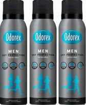 Odorex Deospray Men - Protection sèche 150 ml - Pack économique 3 pièces